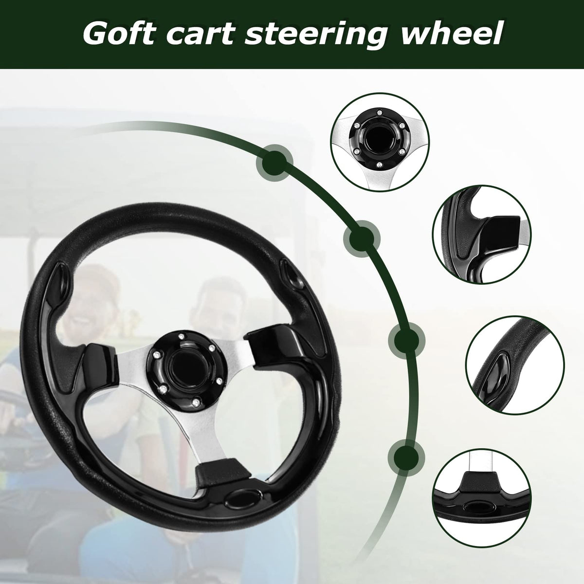 QYMOPAY EZGO Club Car Yamaha fit visual highlights broad cart compatibility
