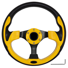 QYMOPAY golf cart steering wheel 12.5-inch for easy mounting and comfortable grip