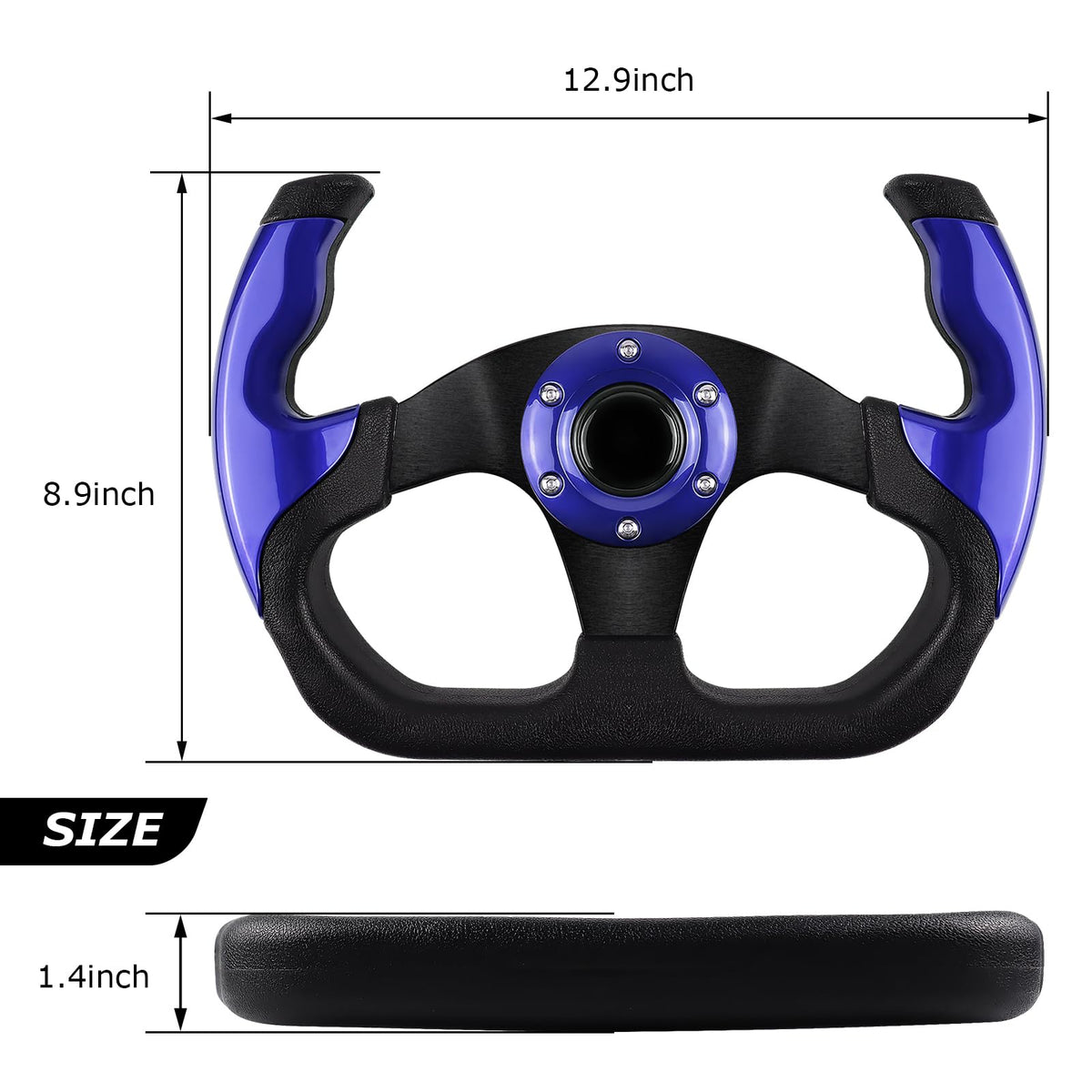 QYMOPAY closeup reveals fine surface texture for steadier steering.