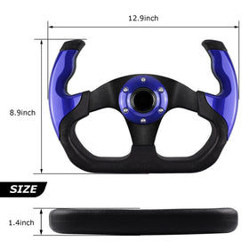 QYMOPAY closeup reveals fine surface texture for steadier steering.