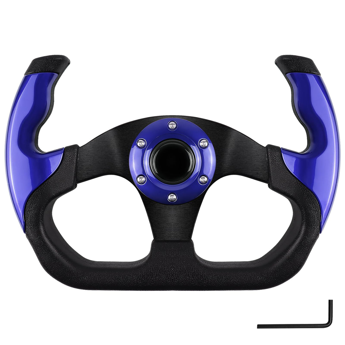 QYMOPAY golf cart steering wheel texture for comfortable grip during long rides.