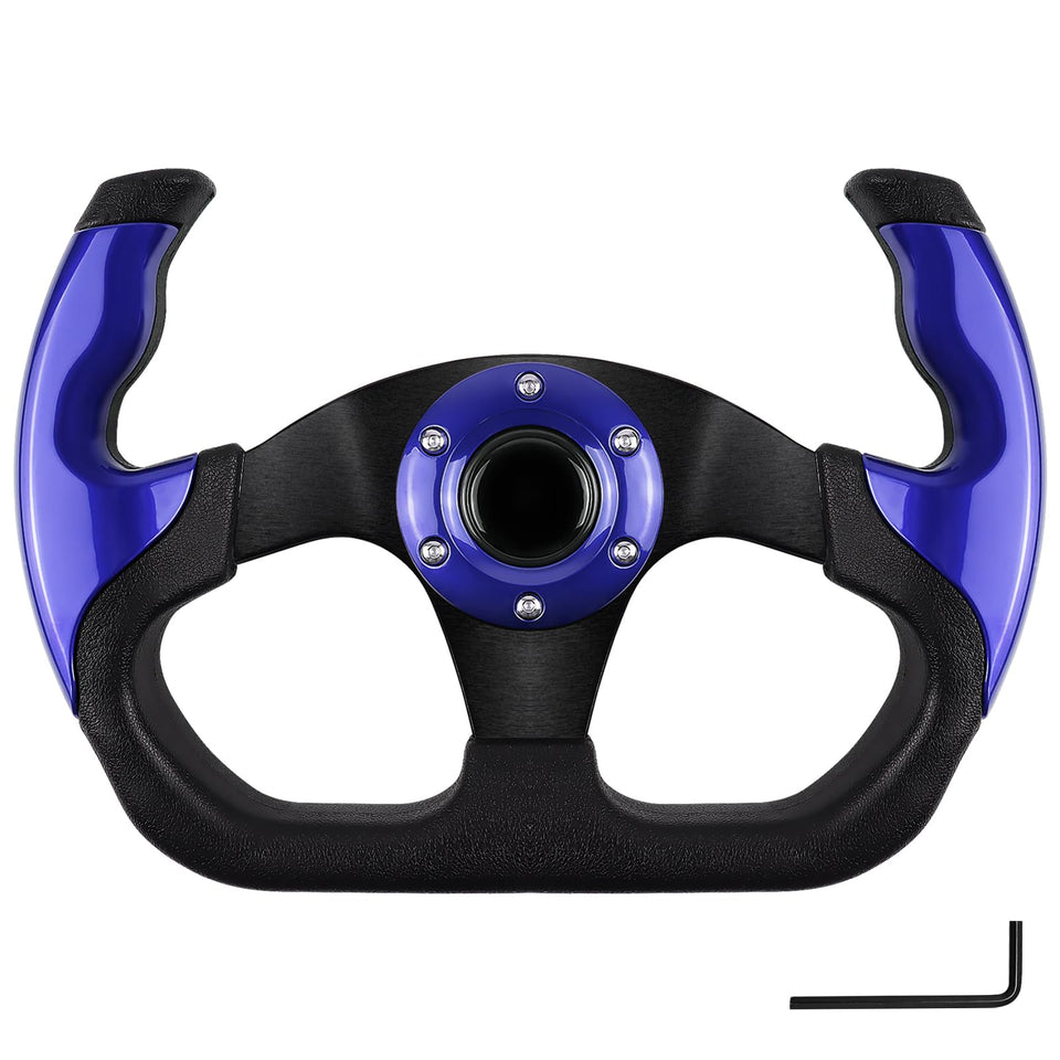 QYMOPAY golf cart steering wheel texture for comfortable grip during long rides.