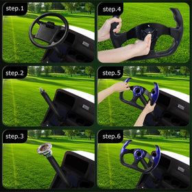 QYMOPAY universal-fit wheel suits many golf cart models with secure feel.