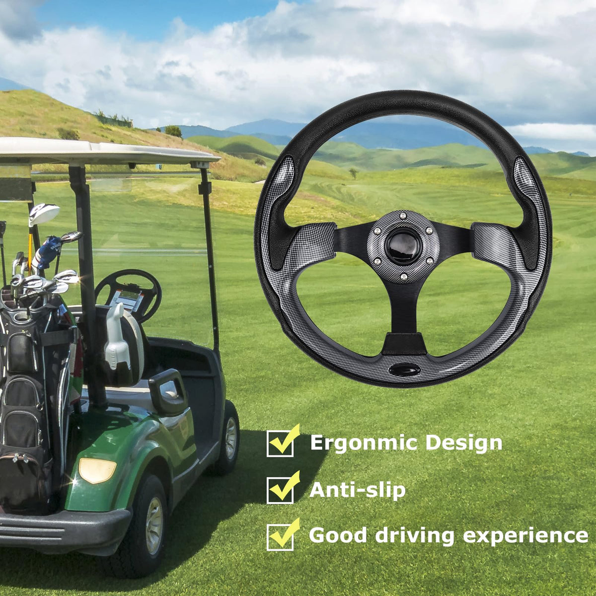QYMOPAY multiple color options to customize your cart's look.