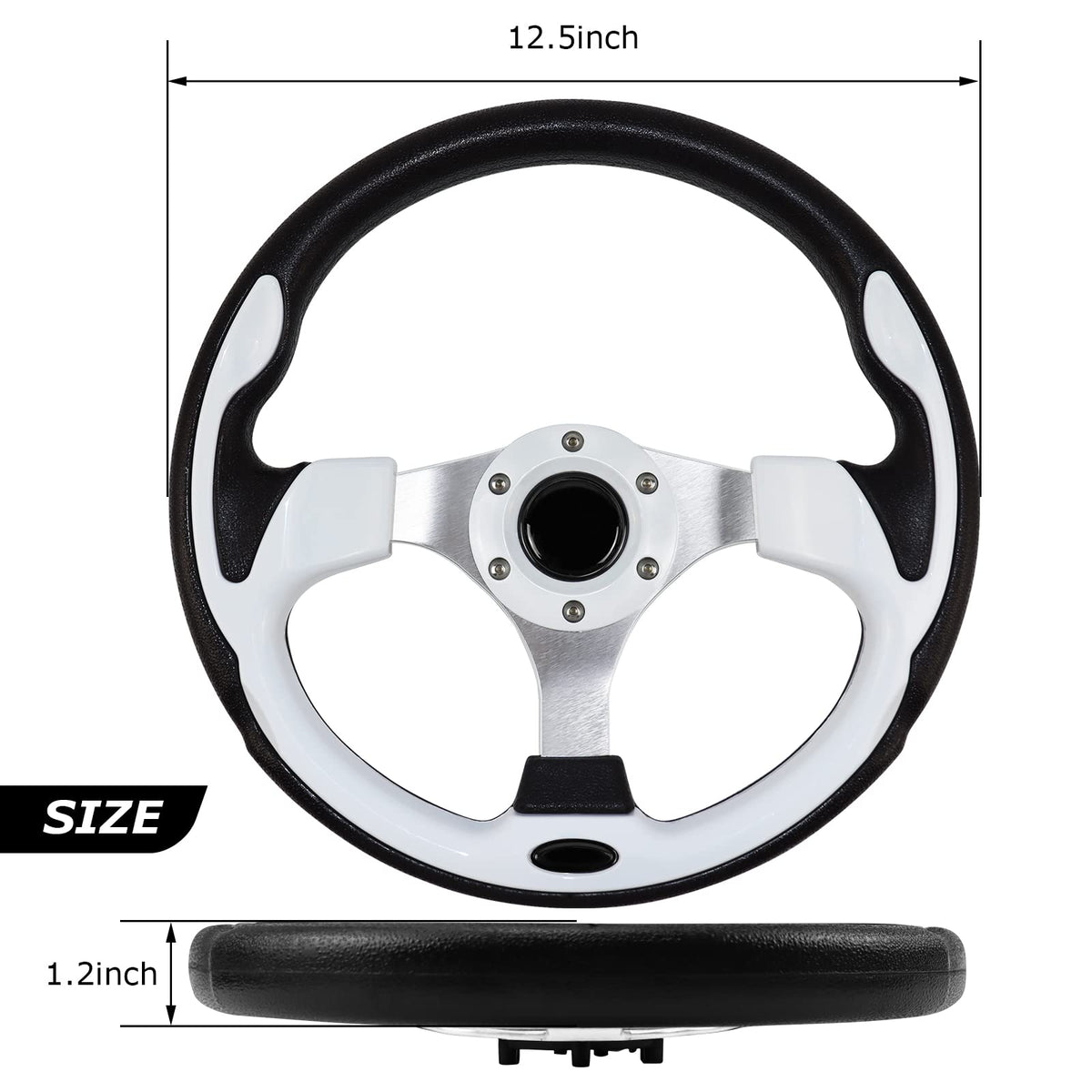 QYMOPAY aluminium steering wheel offers durable, rust-resistant performance on long rides.