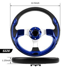 QYMOPAY aluminum steering wheel resists rust for durability