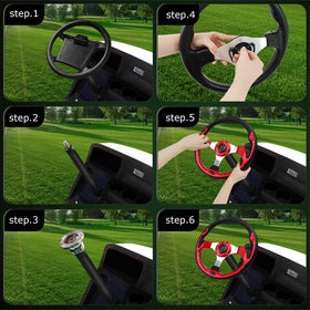 QYMOPAY steering wheel color and style options to personalize your cart
