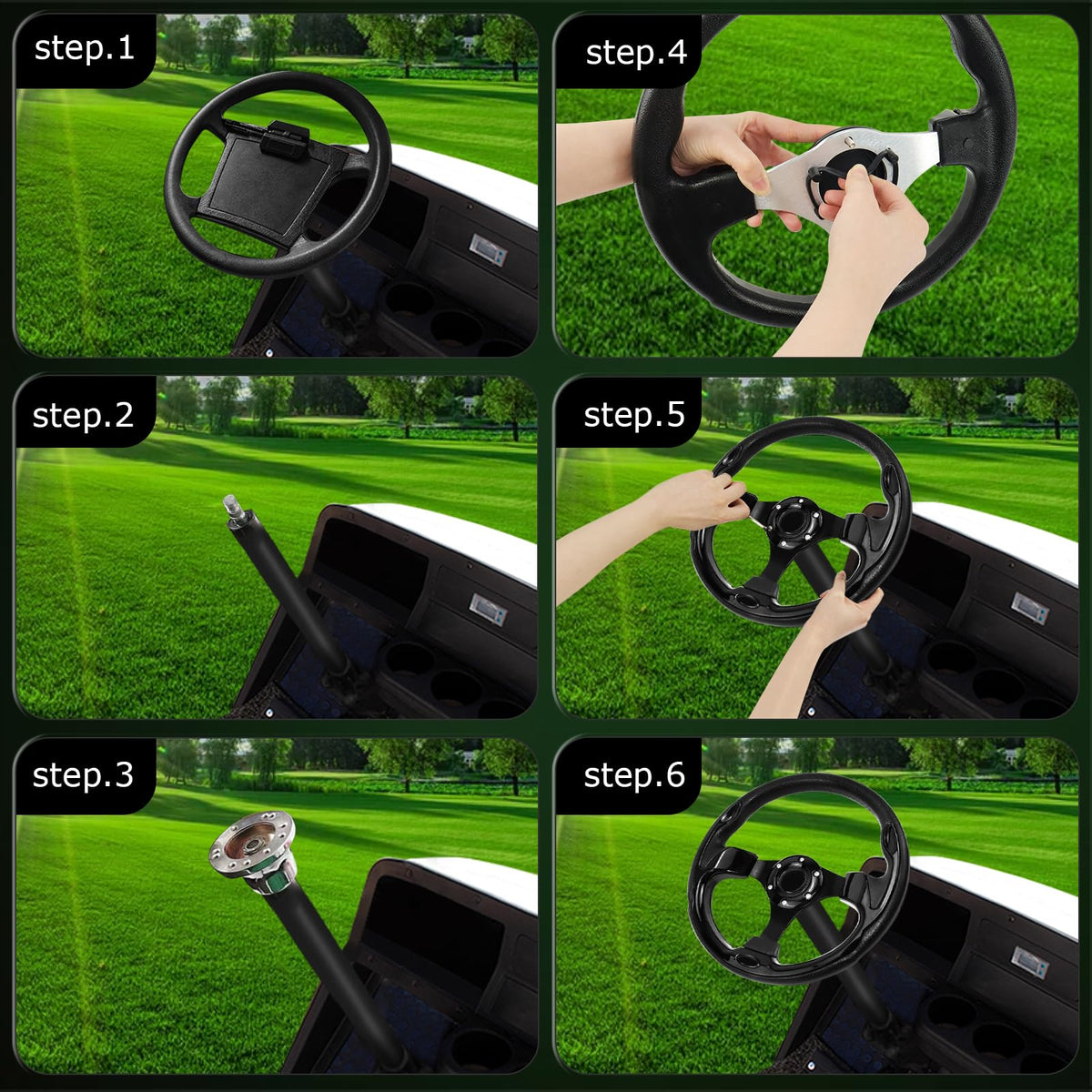 QYMOPAY steering wheel 12-5 inch improves entry exit space and cockpit comfort