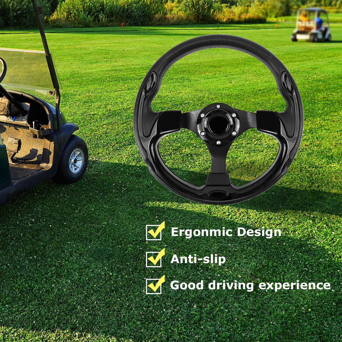 QYMOPAY steering wheel rust resistance supports long-lasting outdoor use