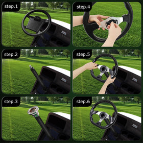 QYMOPAY steering wheel close-up demonstrates corrosion resistance and premium texture.