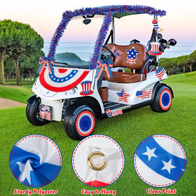 R HORSE American flag bows add bold accents to elevate the Independence Day look