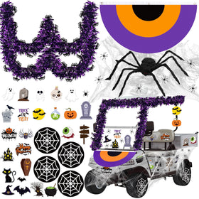 R HORSE giant spider decor for Halloween golf cart parade