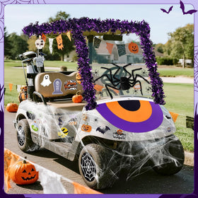 R HORSE stickers provide quick detail touches for Halloween cart