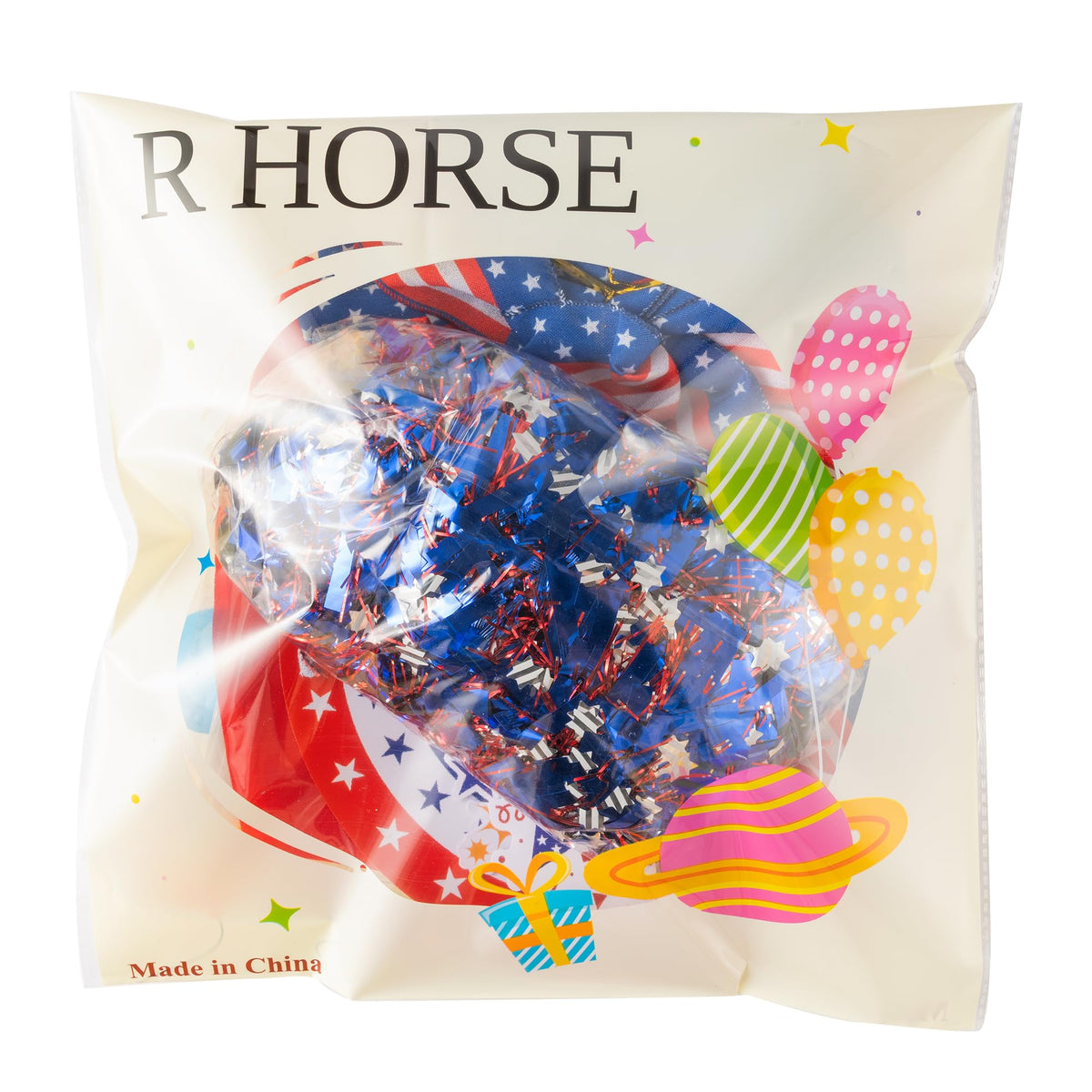 R HORSE complete patriotic decor kit for porch, cart, and parade