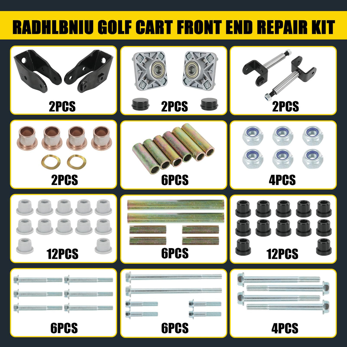 RADHLBNIU front wheel hub assembly improving wheel rotation and reducing friction.