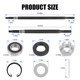 RALZAOTO EZGO TXT Medalist rear axle passenger-side shaft enhances smooth operation