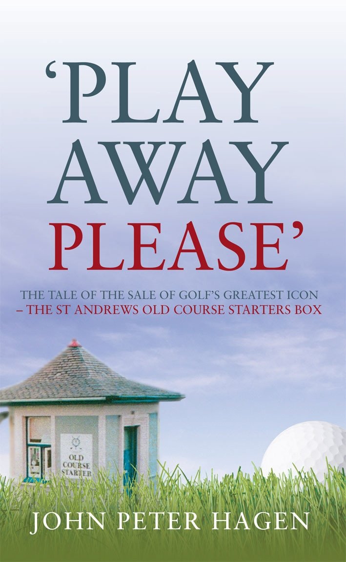 Random House Play Away Please cover featuring the St. Andrews Starter Box, a collectible for golf history fans.