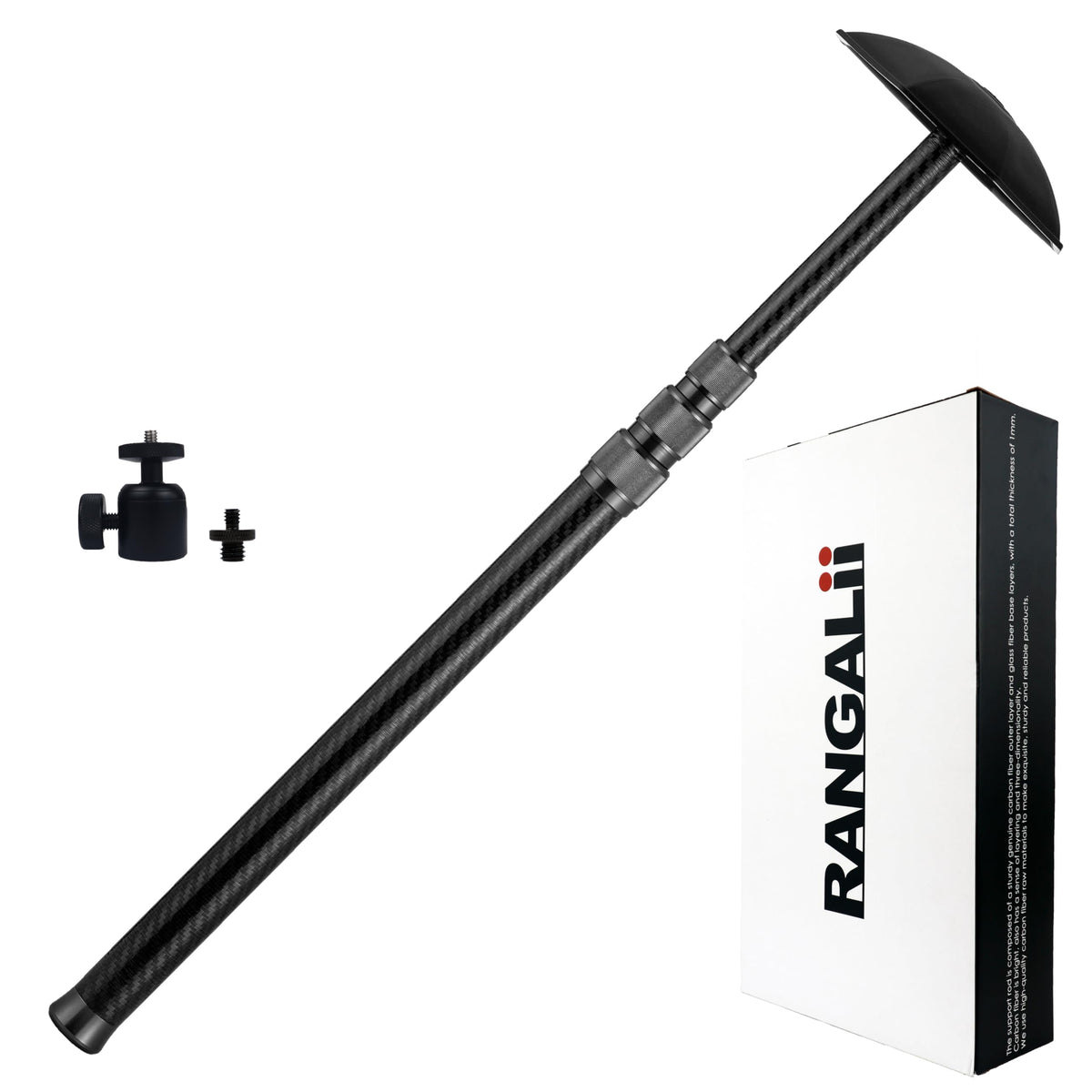 RANGALii golf travel rod with 3K carbon fiber outer layer protects clubs during transit.