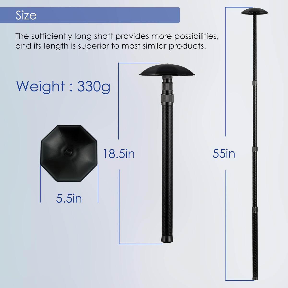 RANGALii golf travel rod highlights glass fiber core for added strength and lightness.