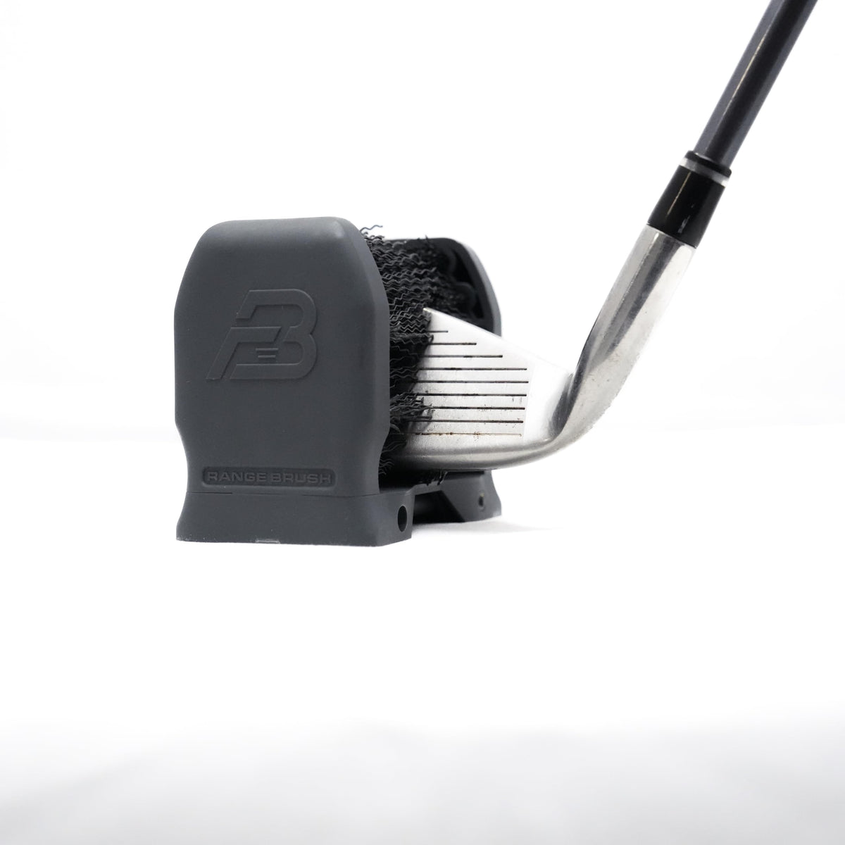 Range Brush compact portable design fits in golf bag.