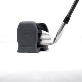 Range Brush compact portable design fits in golf bag.