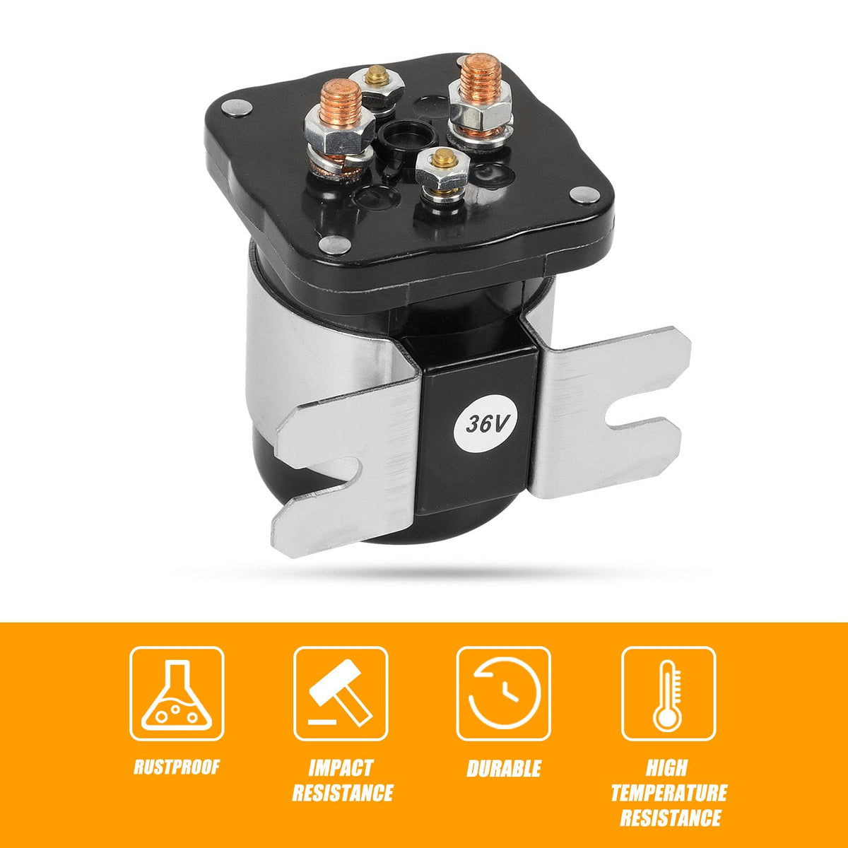 RANSOTO solenoid in golf cart wiring, showing secure electrical connections.