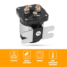 RANSOTO solenoid in golf cart wiring, showing secure electrical connections.
