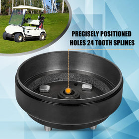 RANSOTO brake drum hub compatible with EZGO 1982-1993 gas models for smooth operation.