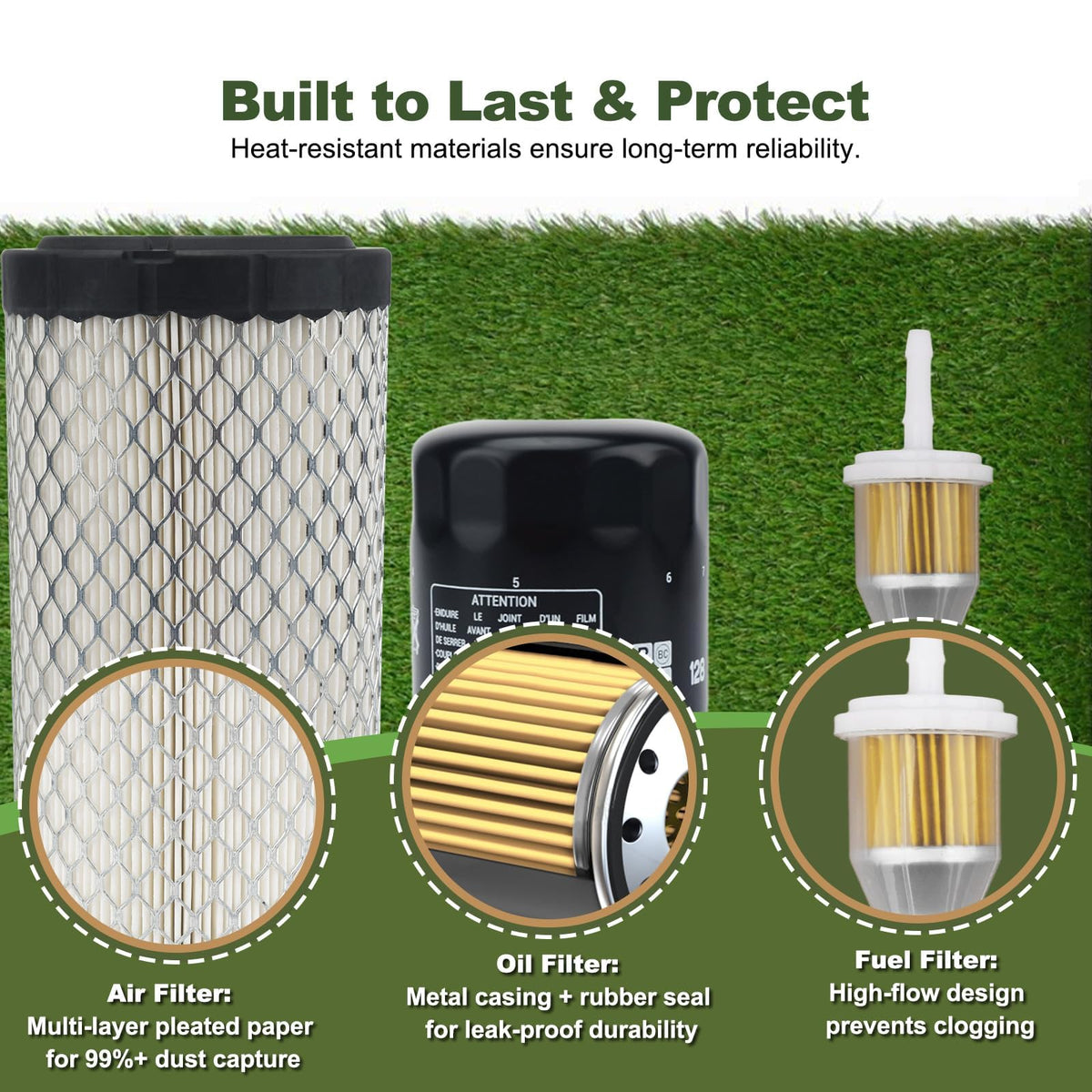 RARAYC golf cart tune up oil filter - supports reliable lubrication and engine longevity.