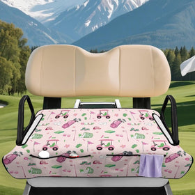 Breathable knitted fabric keeps golf cart seats cooler