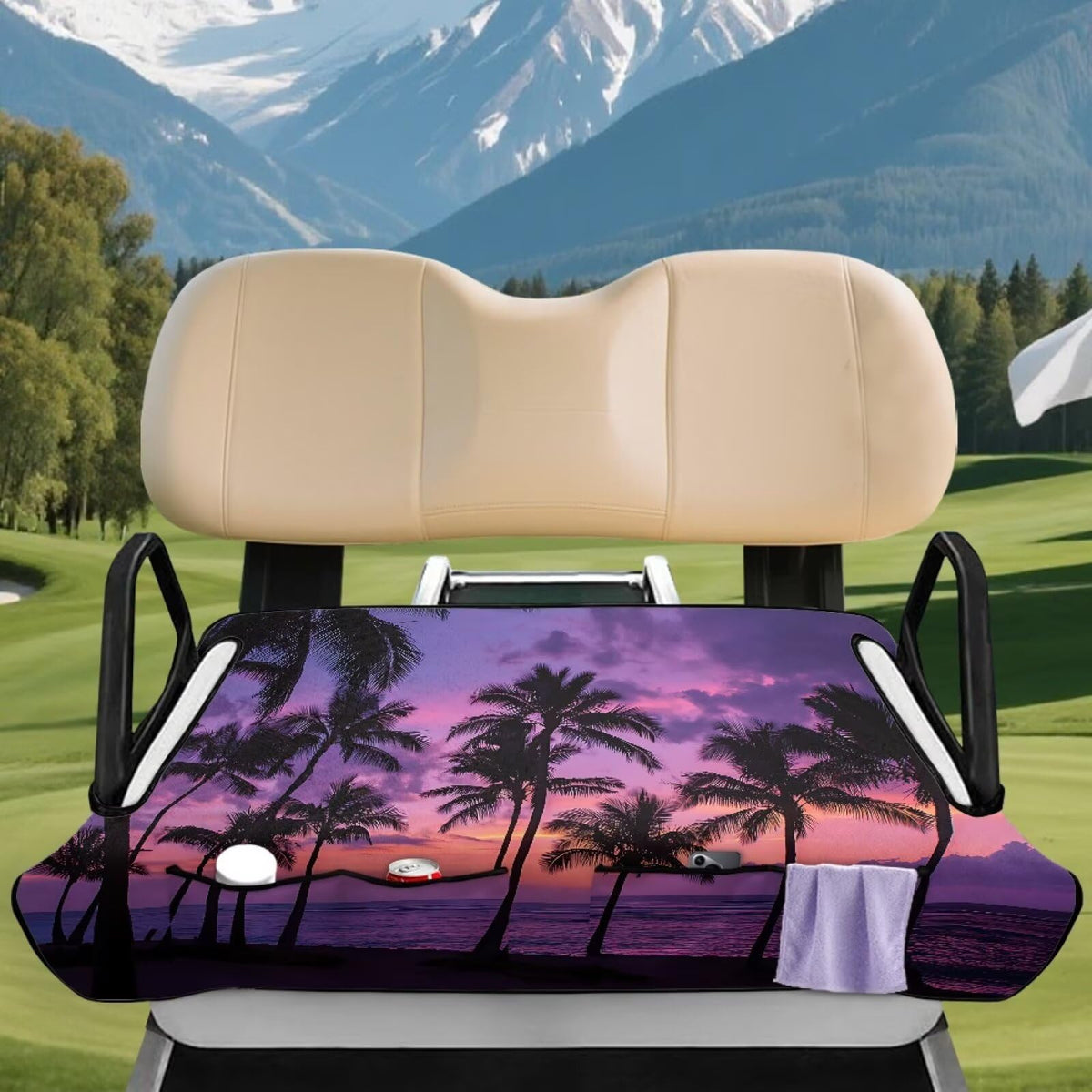 Rarucativ breathable towel fabric for cooler, comfortable seating on hot days.