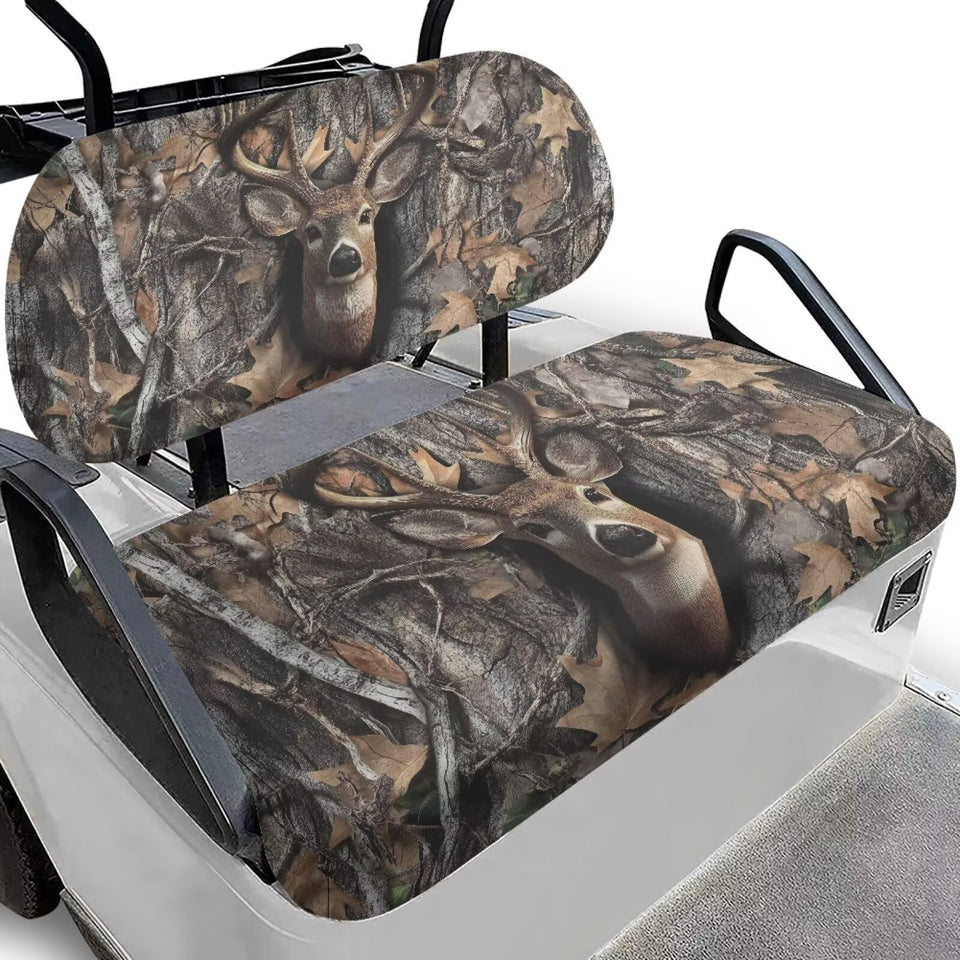 Rarucativ camo seat cover packaged, ready for quick cart upgrade.