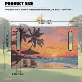 Rarucativ Coconut Tree two-seat cover enhances comfort during rides.