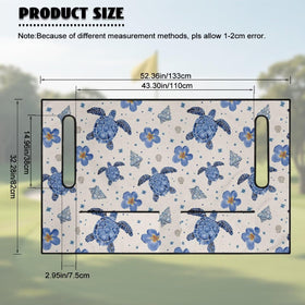 Rarucativ color-retention keeps blue hibiscus print vibrant.
