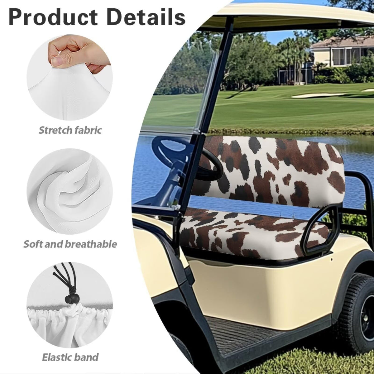 Rarucativ cow print design adds stylish flair to the interior