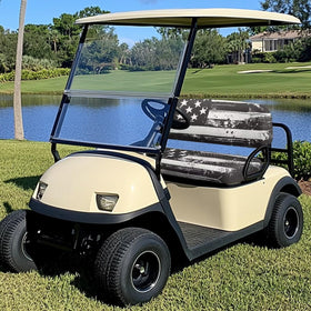 Elastic-back bottom installation example for two-person carts