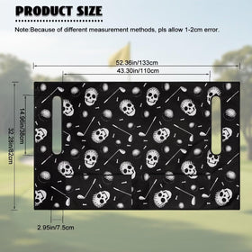 Rarucativ golf-cart rear-seat blanket demonstrates comfortable, easy-to-access storage.