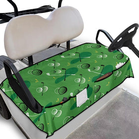 Rarucativ golf cart seat cover front view with non-slip texture for secure seating.