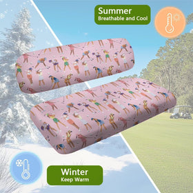 Rarucativ seat cover is machine washable for quick cleanups after rides.