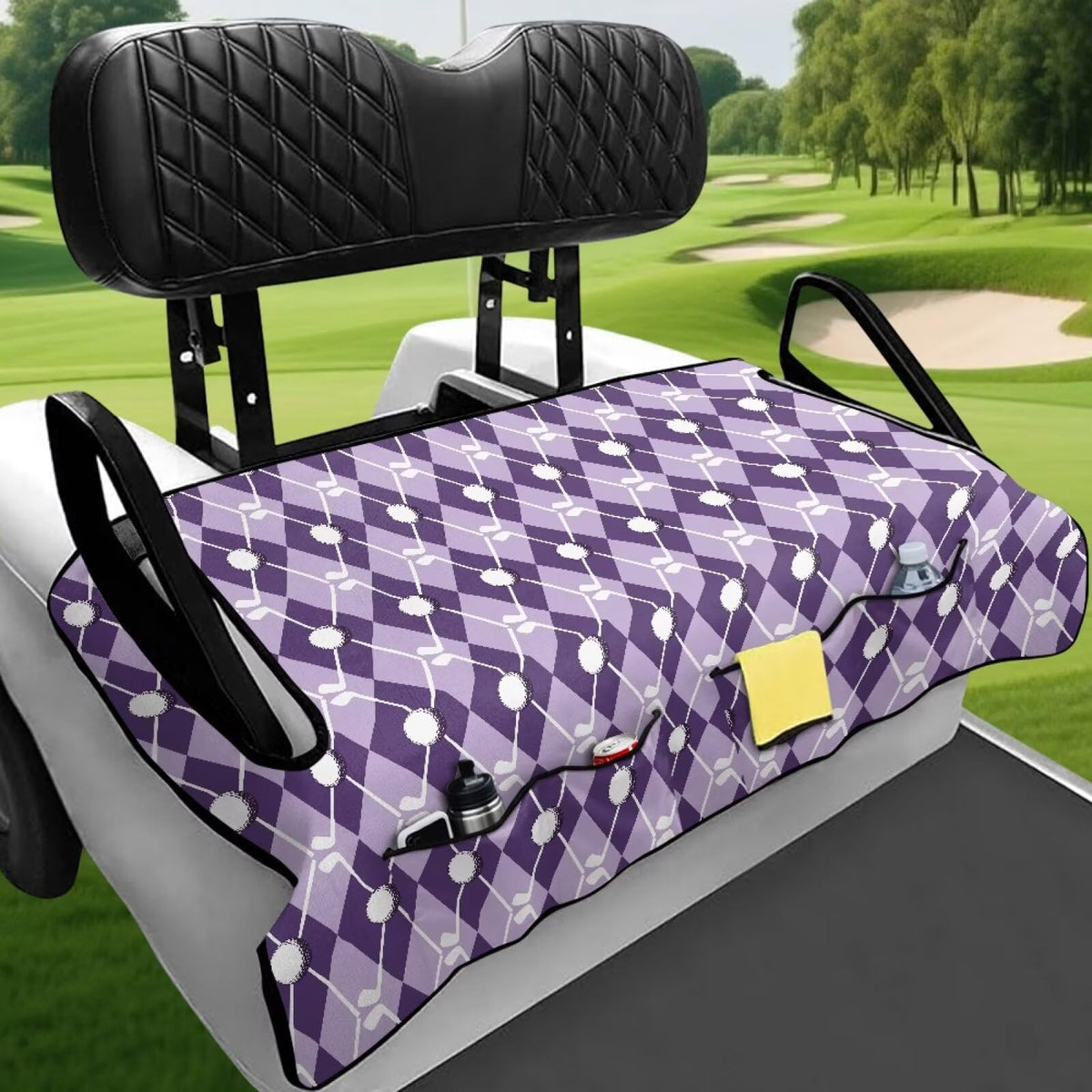 Rarucativ knitted towel fabric provides soft, durable seat comfort.