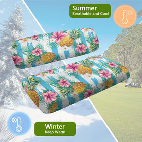 Rarucativ Pineapple Flower stylish design refreshes your golf cart look.