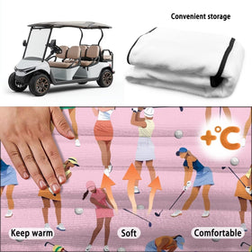 Rarucativ seat blanket protects against stains and dirt on golf cart seats