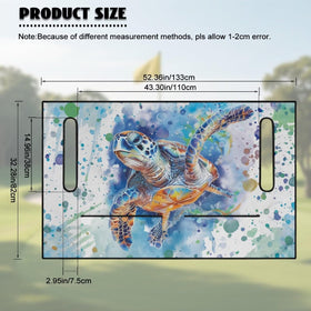 Rarucativ Sea Turtle seat cover is machine washable for quick cleanup.