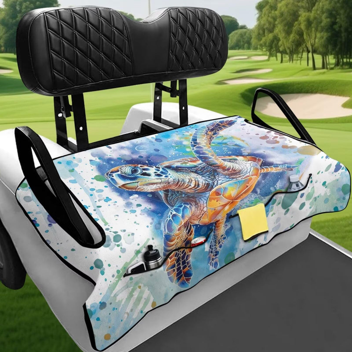 Rarucativ Sea Turtle seat cover installation is tool-free and simple.