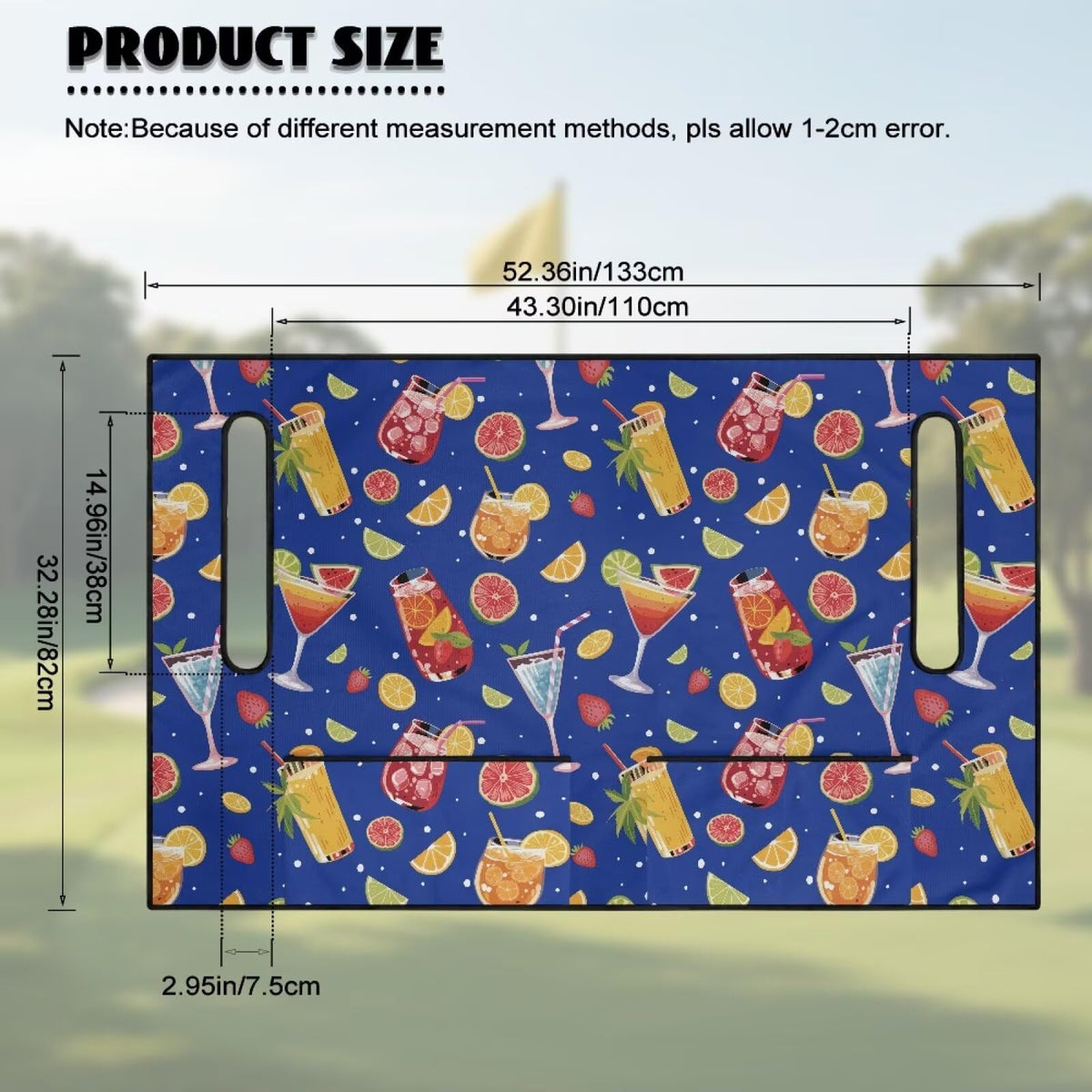 Rarucativ stylish blue seat cover enhances cart look and protection