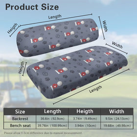 Rarucativ stylish gray patterns refresh your golf cart's look.