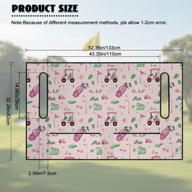 Stylish pink golf theme adds a fresh look to your cart