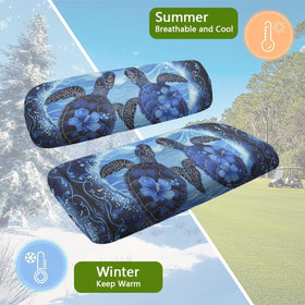 Rarucativ Turtle Flower seat cover pattern option adds stylish look to golf carts