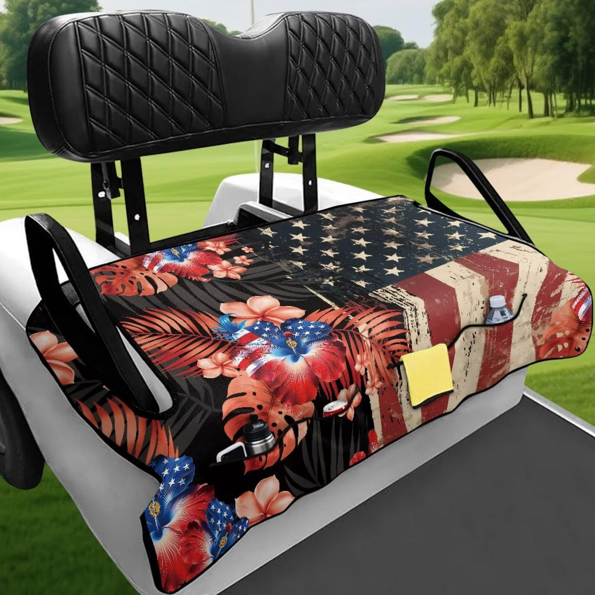Rarucativ two-seat golf cart cover fits EZGO and Club Car