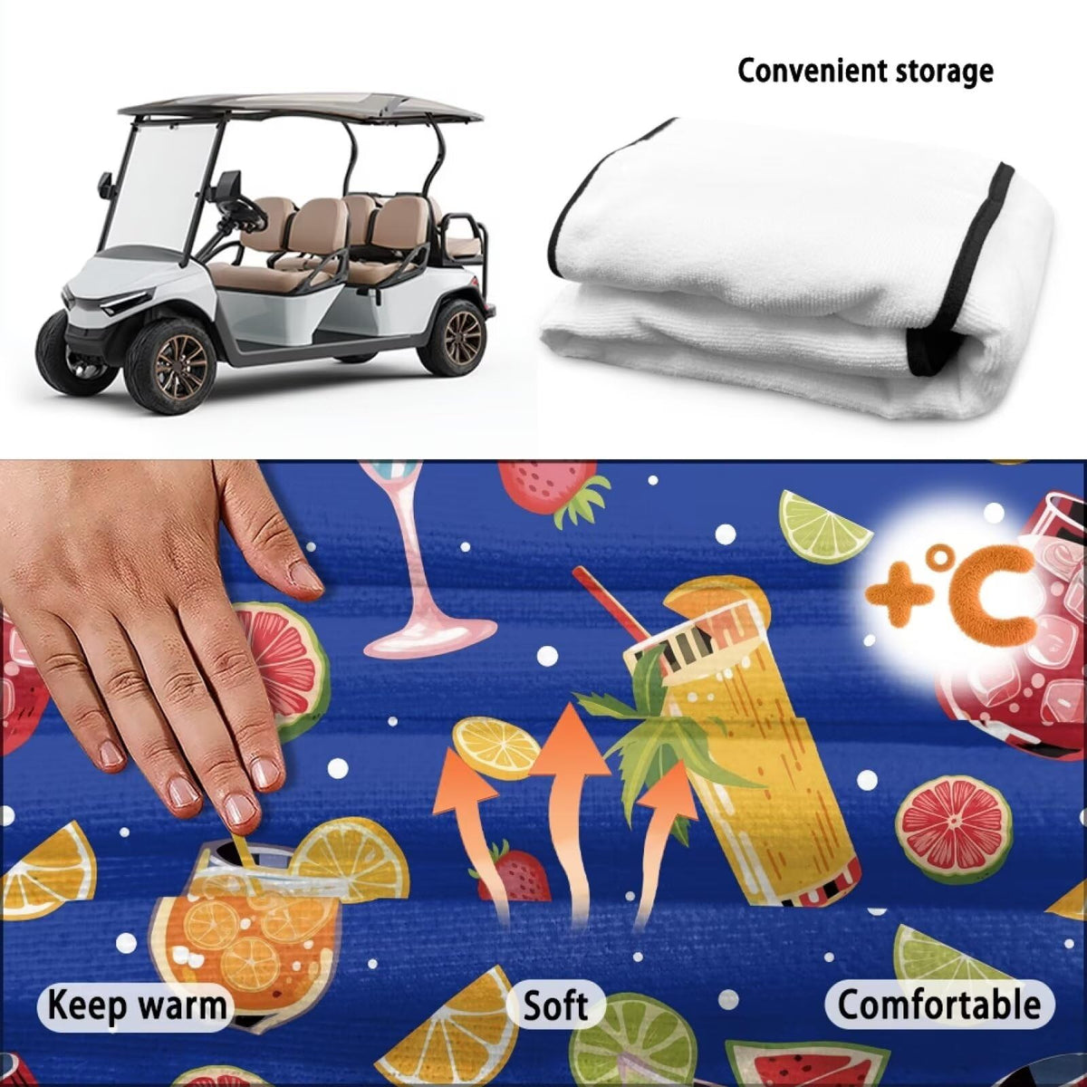 Rarucativ universal fit for EZGO and Club Car two-person carts